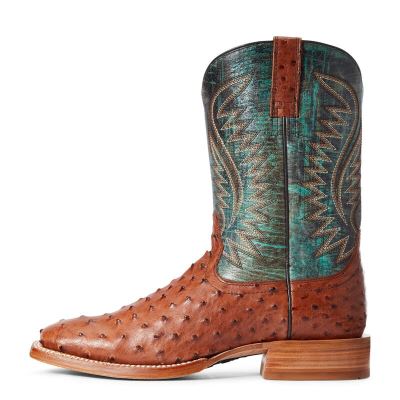 Ariat Gallup Kahverengi / Yeşil Western Csizma Erkek (39273-509)